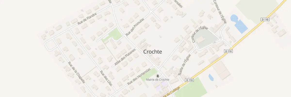 Plan du 25 Rue Meuninck Straete à Crochte