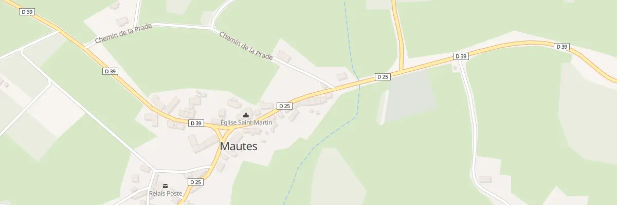Plan du 10 Rte de Mérinchal à Mautes