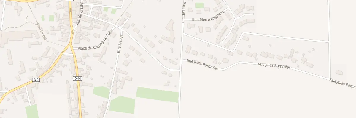 Plan du 19 Rue Jules Pommier à Boiscommun