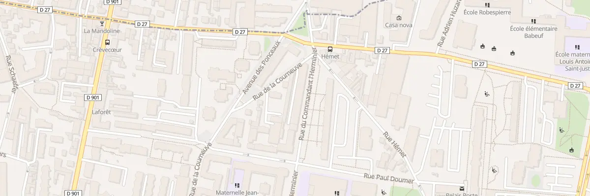 Plan du 72 Rue de la Courneuve à Aubervilliers