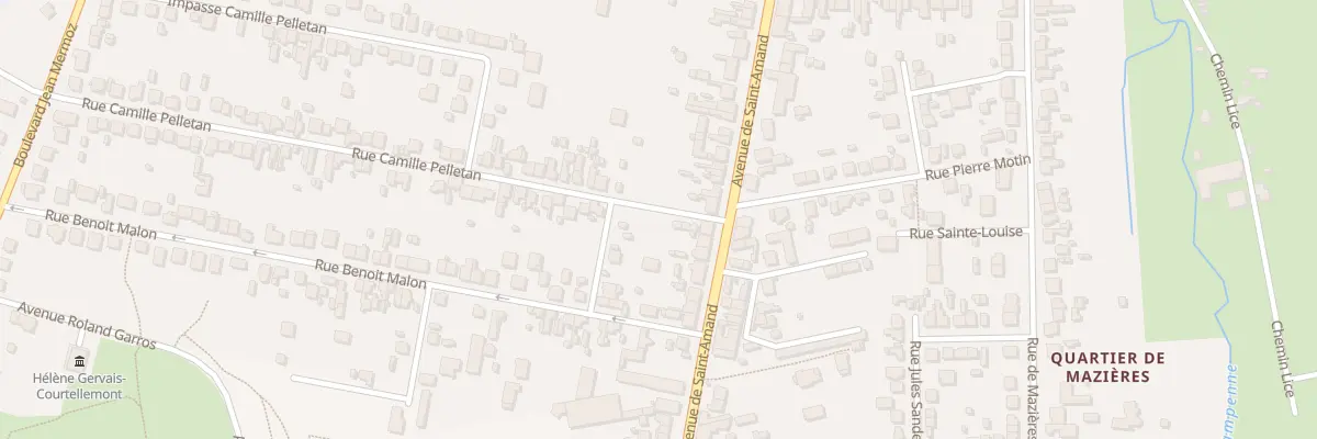 Plan du 104 Av de St-Amand à Bourges
