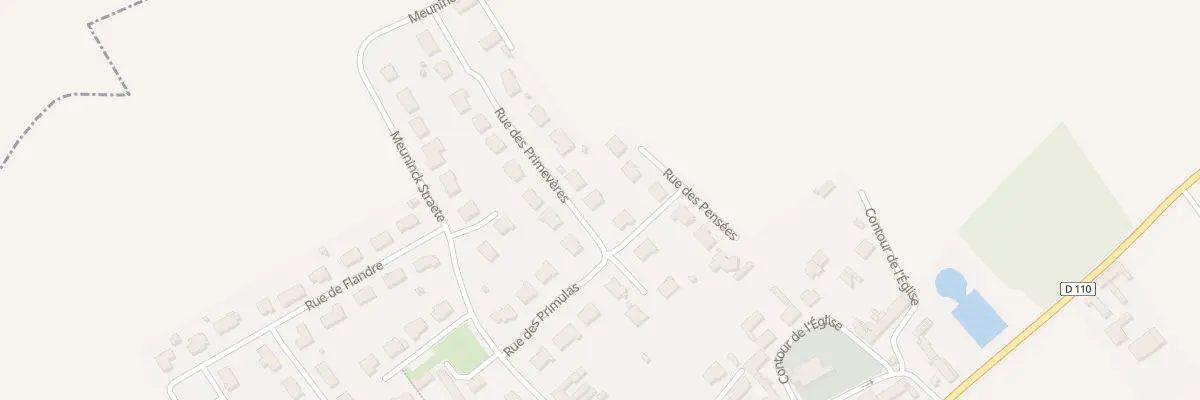 Plan du 8 Rue des Primevères à Crochte