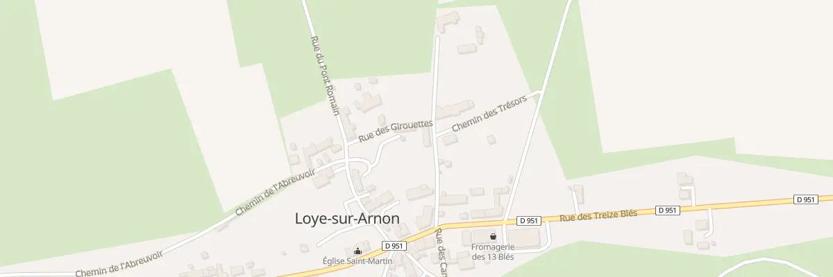 Plan du 4 Rue des Girouettes à Loye-sur-Arnon