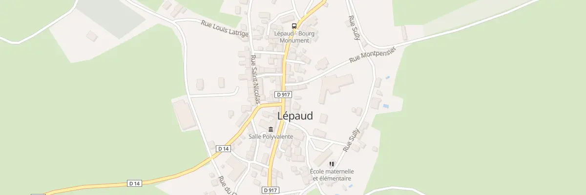 Plan du 16 La Grand Rue à Lépaud
