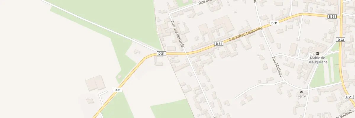 Plan du 31 Rue Alfred Delannoy à Beauquesne