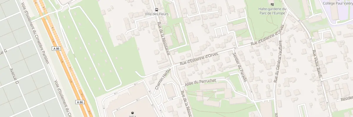 Plan du 72 Rue de la Résistance à Thiais