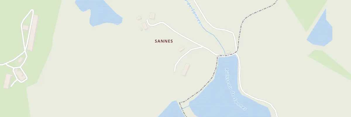 Plan du 3 Sannes à Mautes