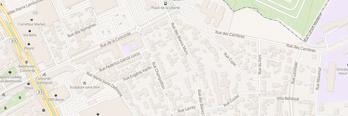 Plan du 50 Rue Champollion à Vitry-sur-Seine