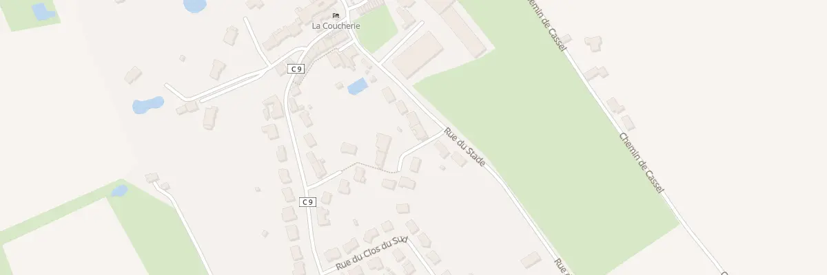 Plan du 8 Rue du Stade à Zegerscappel