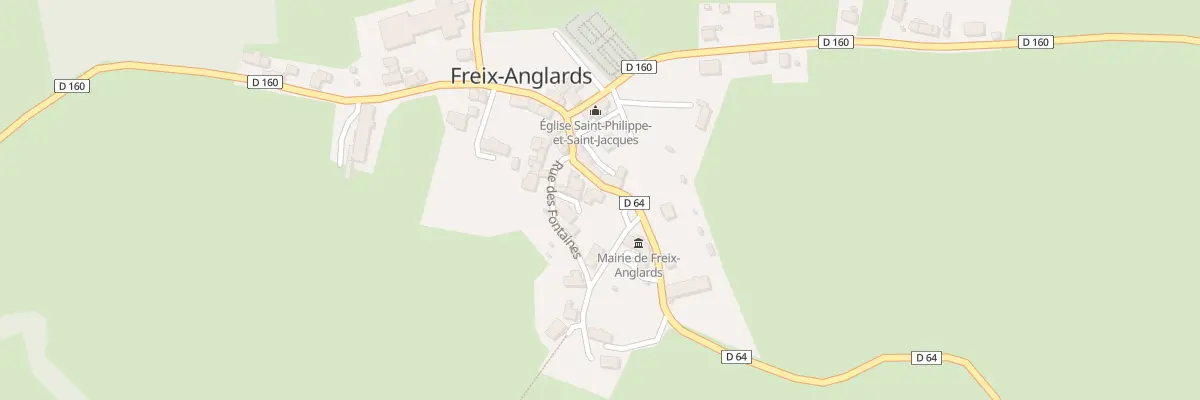 Plan du 5044 Le Bourg à Freix-Anglards