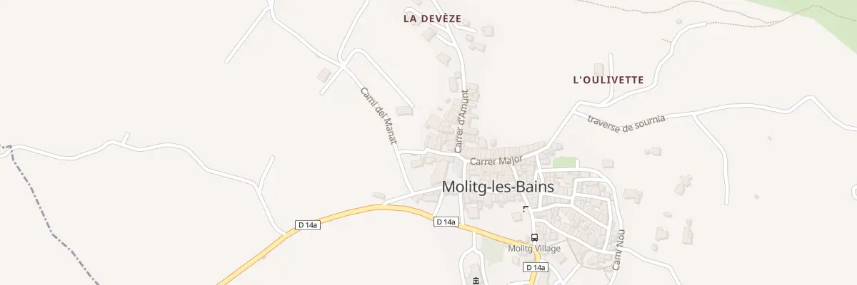 Plan du 114 Cae de l’Esglesia à Molitg-les-Bains