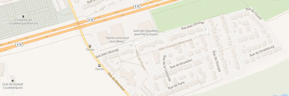 Plan du 14 Rue Jean Monnet à Coudekerque-Branche