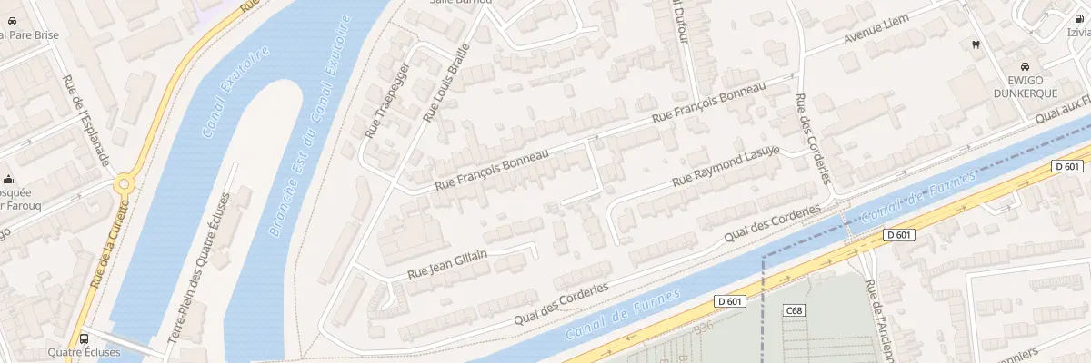 Plan du 55 Rue François Bonneau à Dunkerque