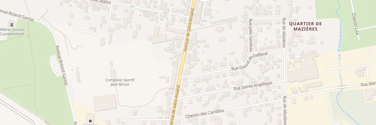 Plan du 97 Av de St Amand à Bourges