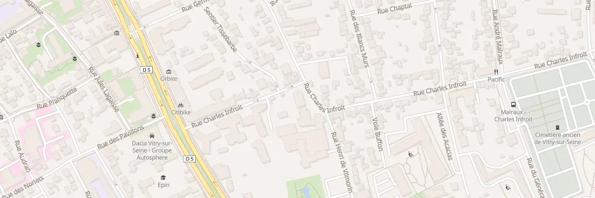 Plan du 87 Rue Charles Infroit à Vitry-sur-Seine