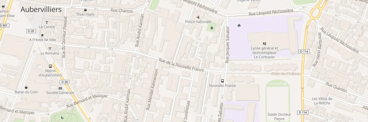 Plan du 17 Rue de la Nouvelle France à Aubervilliers