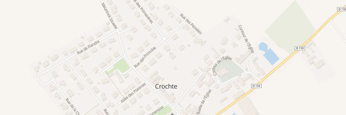 Plan du 1 Rue des Primevères à Crochte