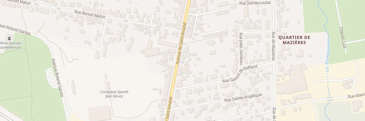 Plan du 87 Av de St-Amand à Bourges