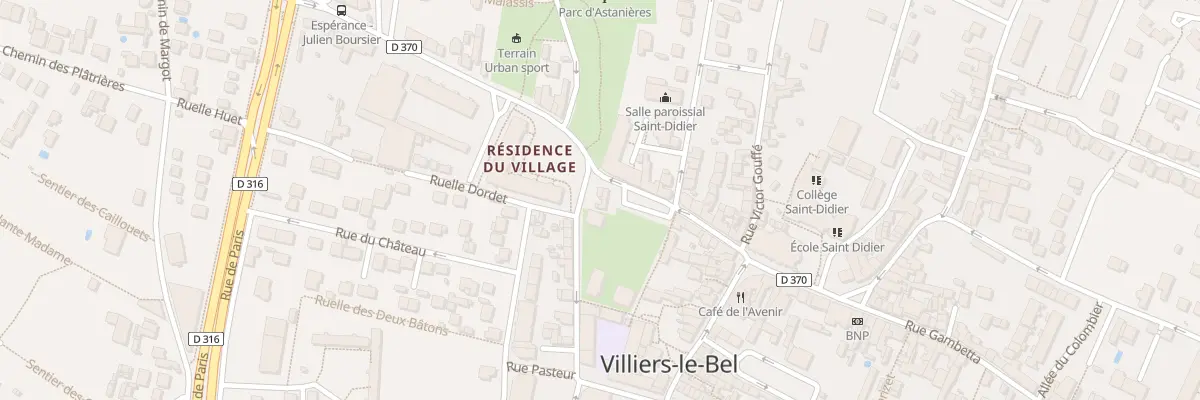 Plan du 14 Rue Julien Boursier à Villiers-le-Bel
