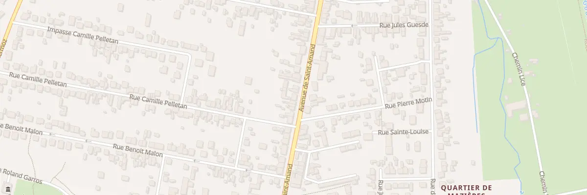 Plan du 92 Av de St-Amand à Bourges