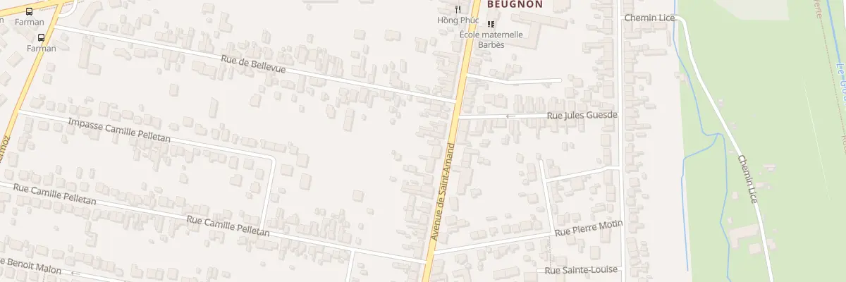Plan du 72 Av de St-Amand à Bourges