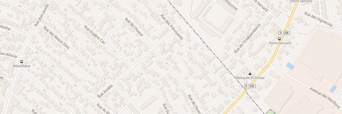 Plan du 28 Rue de l’Avenir à Stains