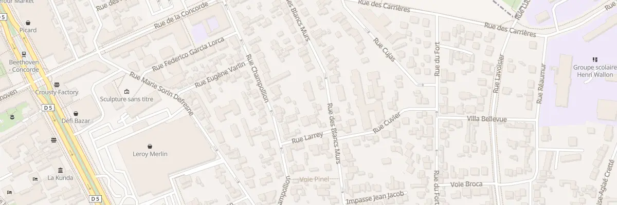 Plan du 6 Rue Larrey à Vitry-sur-Seine