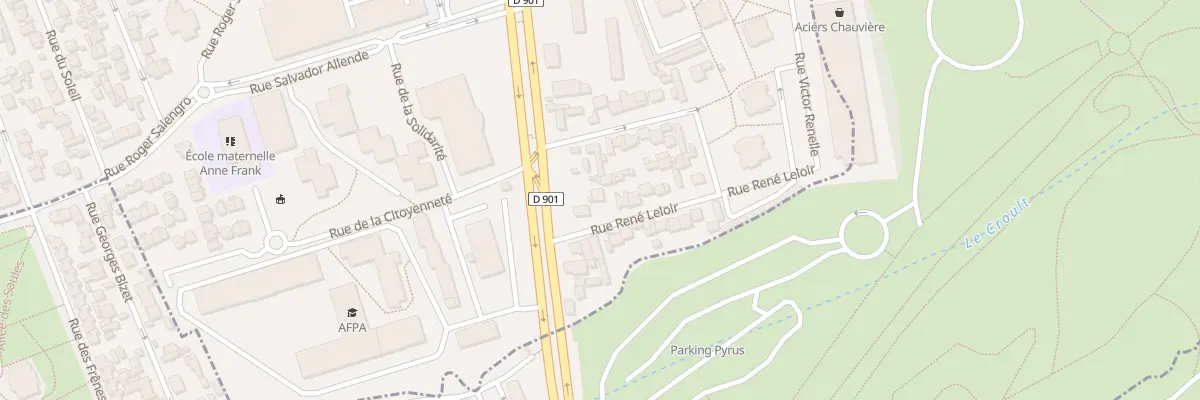 Plan du 3 Rue René Leloir à Stains