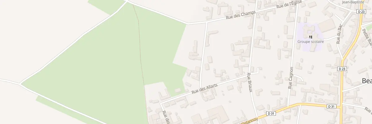 Plan du 3 Rue des Magniers à Beauquesne