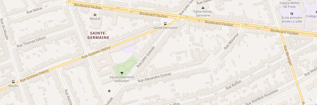 Plan du 176 Rue Jules Guesde à Coudekerque-Branche