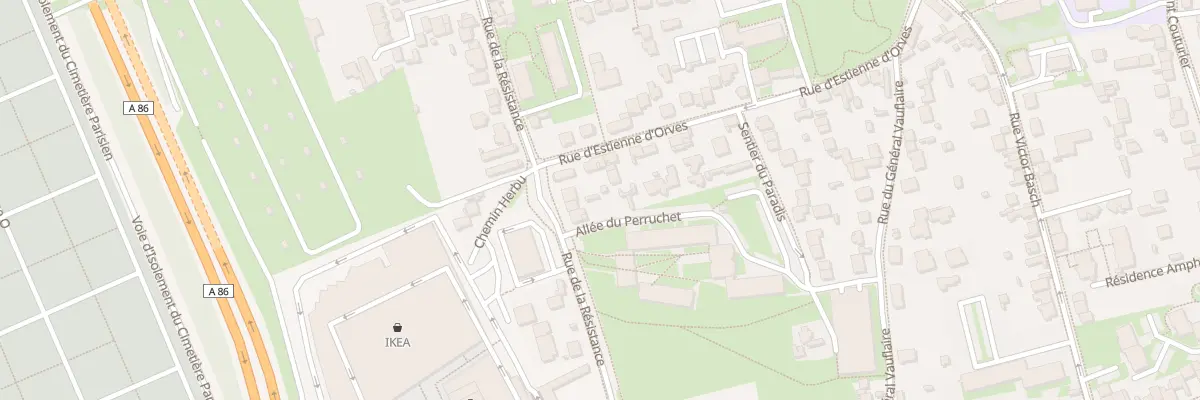 Plan du 62 Rue de la Résistance à Thiais