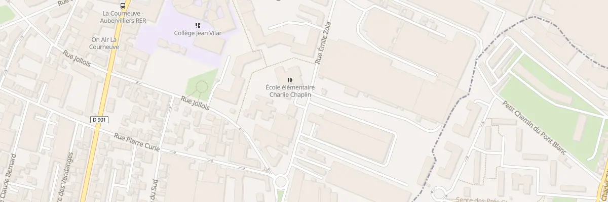 Plan du 45 Rue Émile Zola à La Courneuve