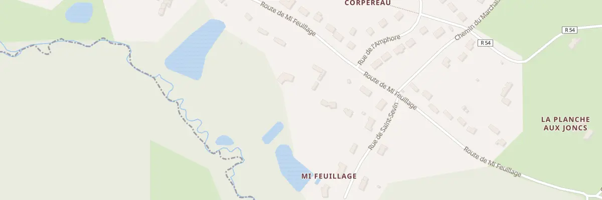 Plan du 16 Rte de Mi Feuillage à Bouzy-la-Forêt