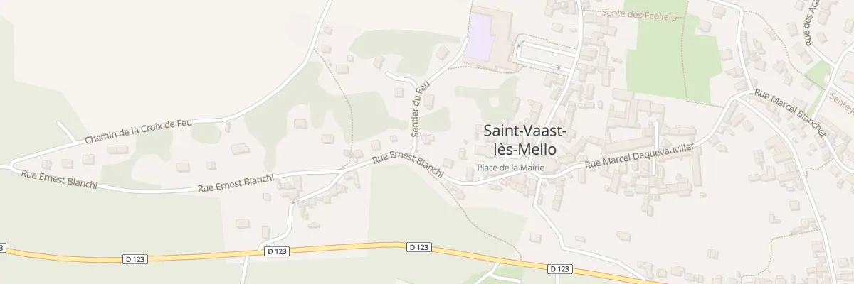 Plan du 6 Sen de Feu à Saint-Vaast-lès-Mello