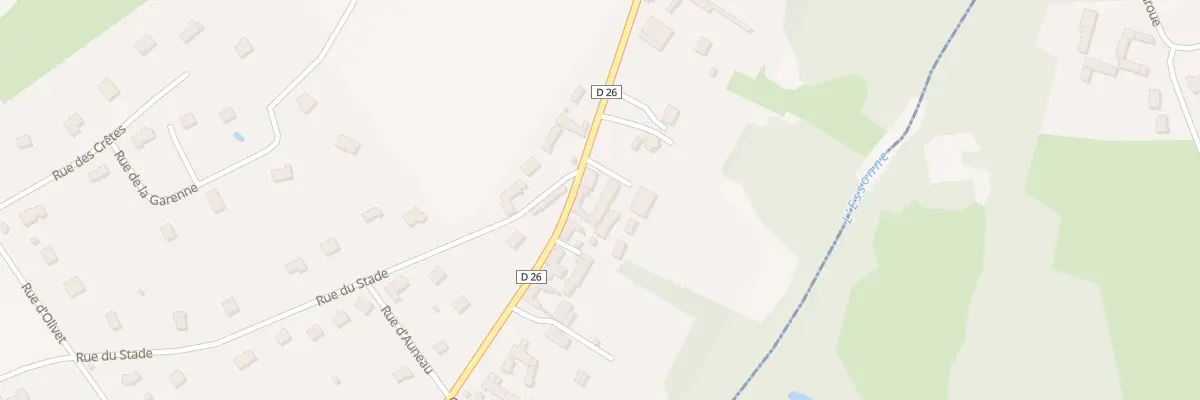 Plan du 90 Rue de la Vallée à Aulnay-la-Rivière