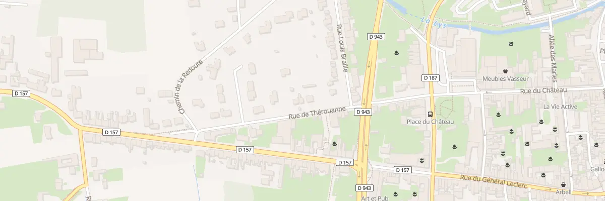 Plan du 16 Rue de Thérouanne à Aire-sur-la-Lys
