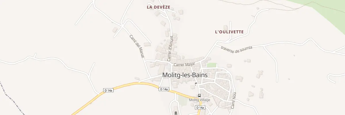 Plan du 3 Cae d’Amont à Molitg-les-Bains