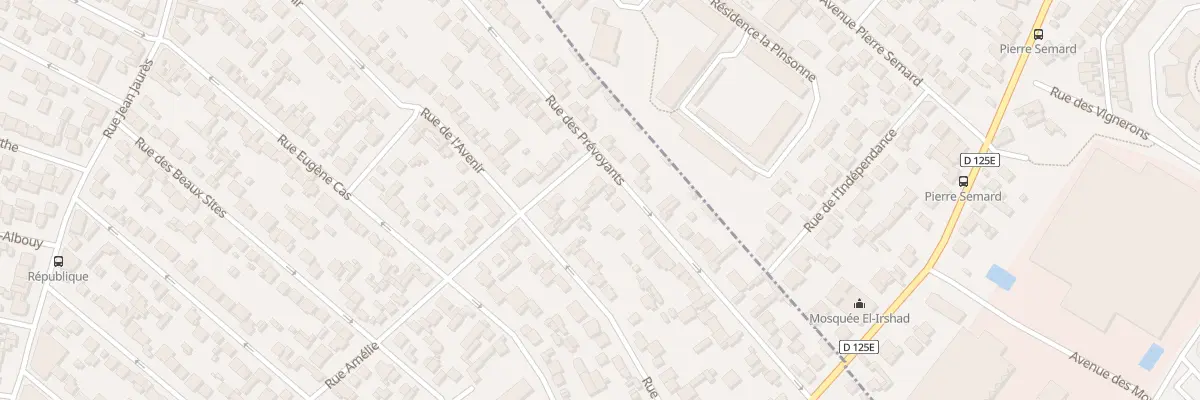 Plan du 43 Rue des Prévoyants à Stains