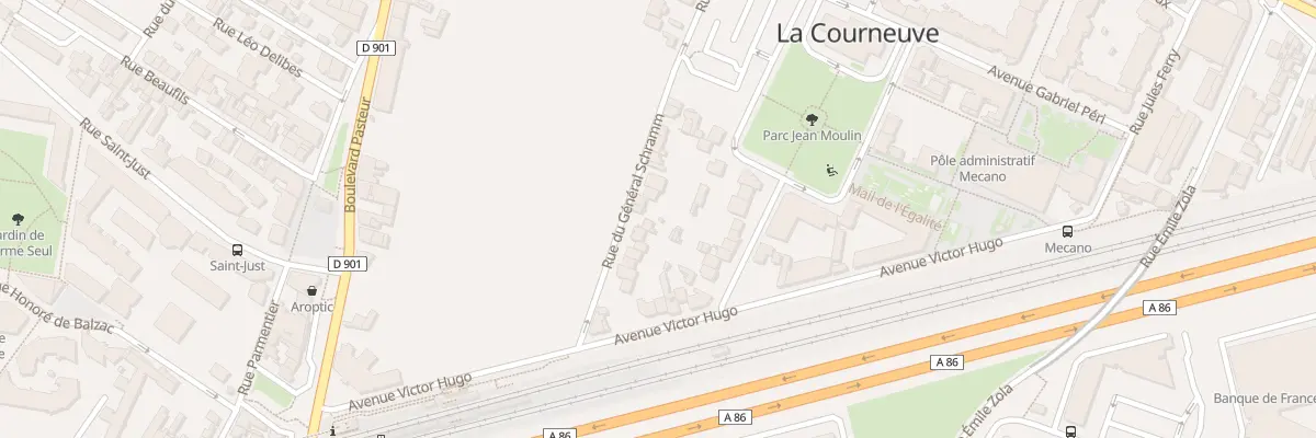 Plan du 16 Rue du Général Schramm à La Courneuve