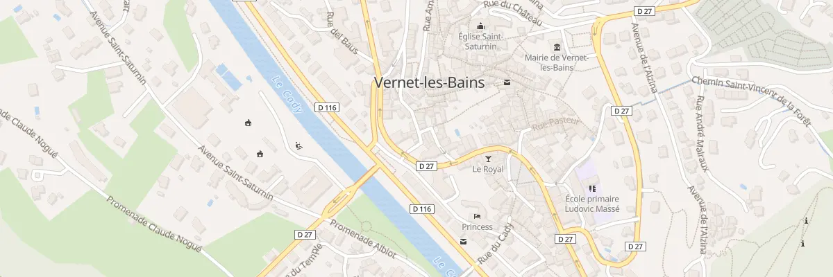 Plan du 2 Rue de la Riberette à Vernet-les-Bains