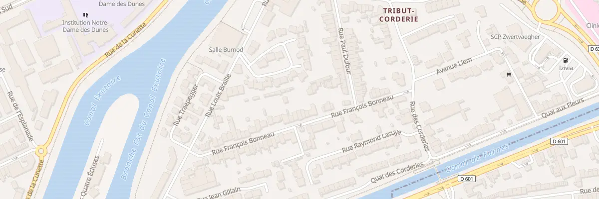 Plan du 30 Rue François Bonneau à Dunkerque