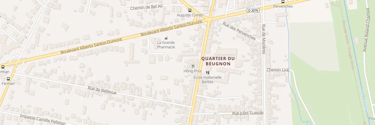 Plan du 30B Av de St-Amand à Bourges