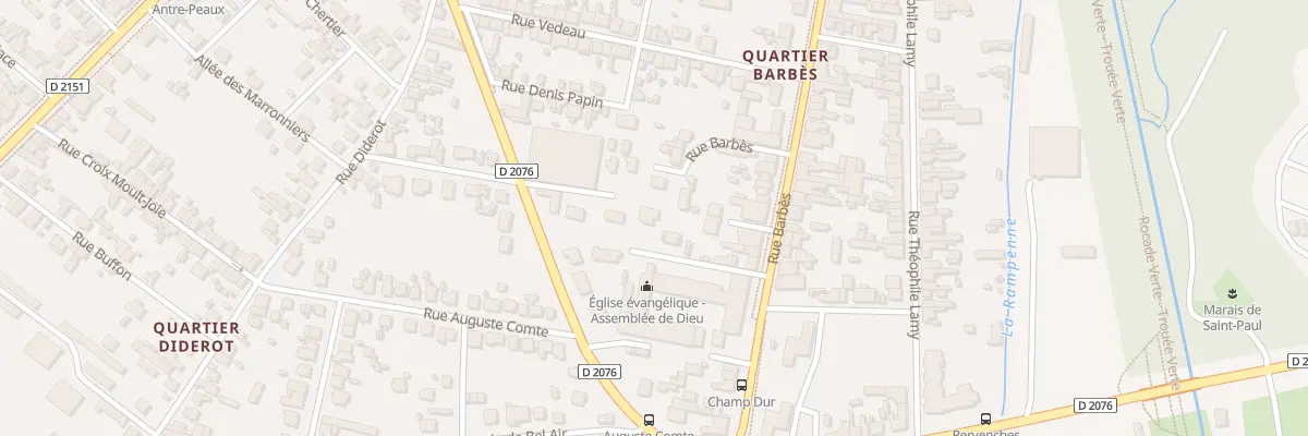 Plan du 142D Rue Barbès à Bourges