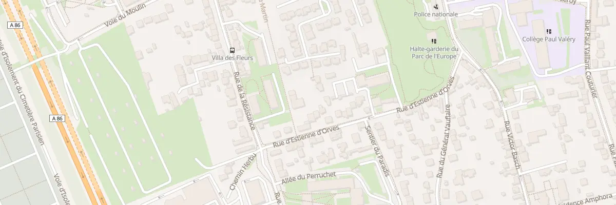 Plan du 36 Rue Estienne d’Orves à Thiais