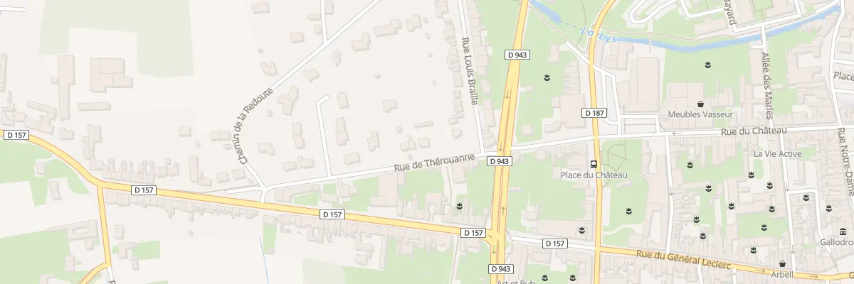 Plan du 14 Rue de Thérouanne à Aire-sur-la-Lys