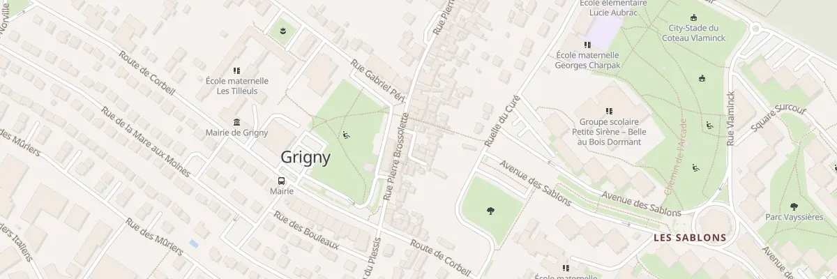 Plan du 91 Rue Pierre Brossolette à Grigny