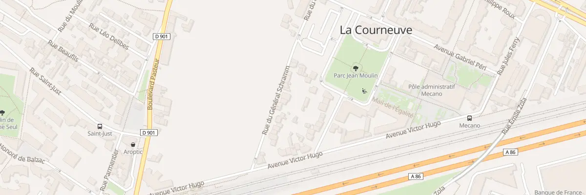 Plan du 22 Rue du Général Schramm à La Courneuve