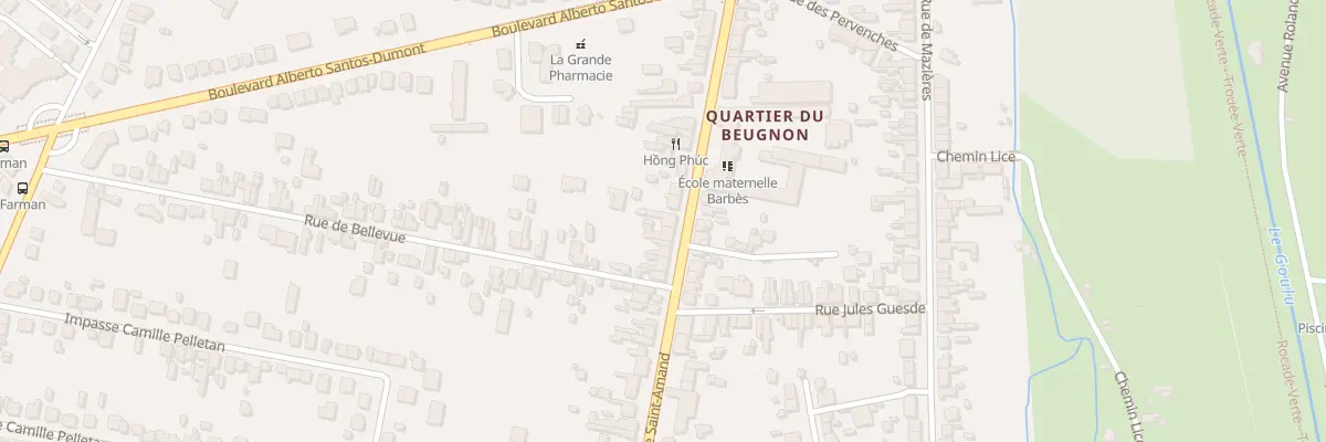 Plan du 46 Av de St-Amand à Bourges
