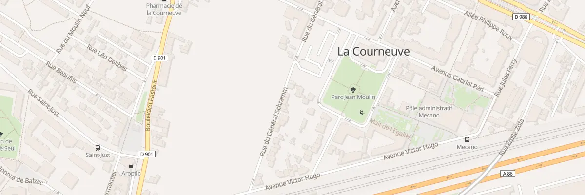 Plan du 28 Rue du Général Schramm à La Courneuve