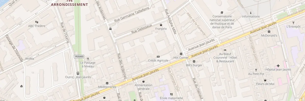Plan du 171 Av Jean Jaurès à Paris 19e Arrondissement